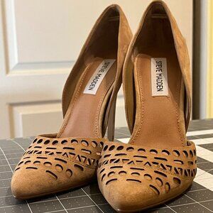 Steve Madden Vanesaa Sz 8 Pumps Suede Leather